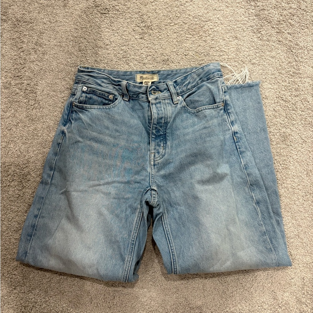 Madewell Vintage Light Wash Denim Barrel Jeans
